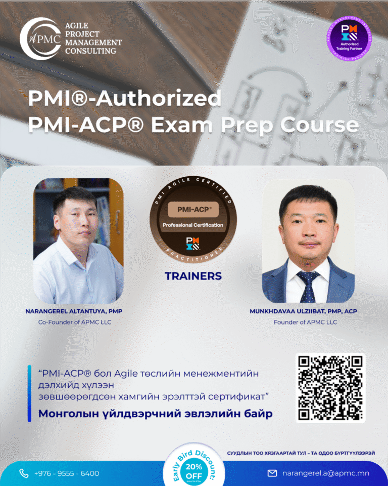 PMI®-Authorized PMI-ACP® Exam Prep сургалт